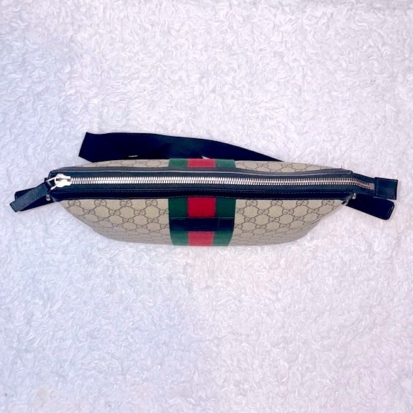 Gucci GG Guccissima Supreme Monogram Web Unisex Messenger Crossbody Bag 523335 - Picture 6 of 17